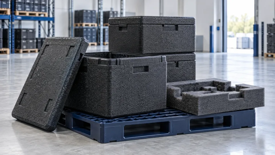Reusable transport packaging prepared for handling and storage