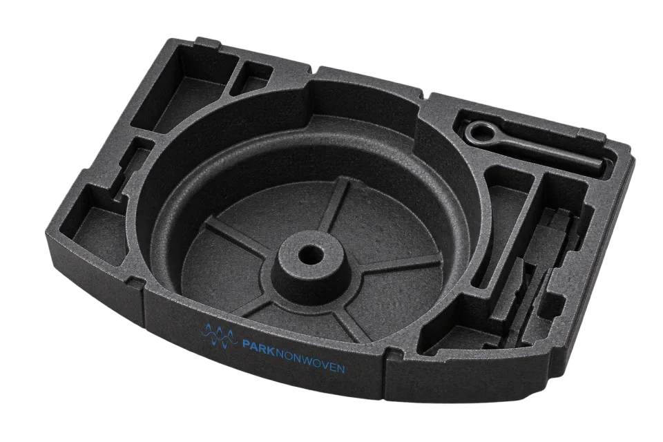 Illustrative vehicle storage organizers product render with PARK Nonwoven branding